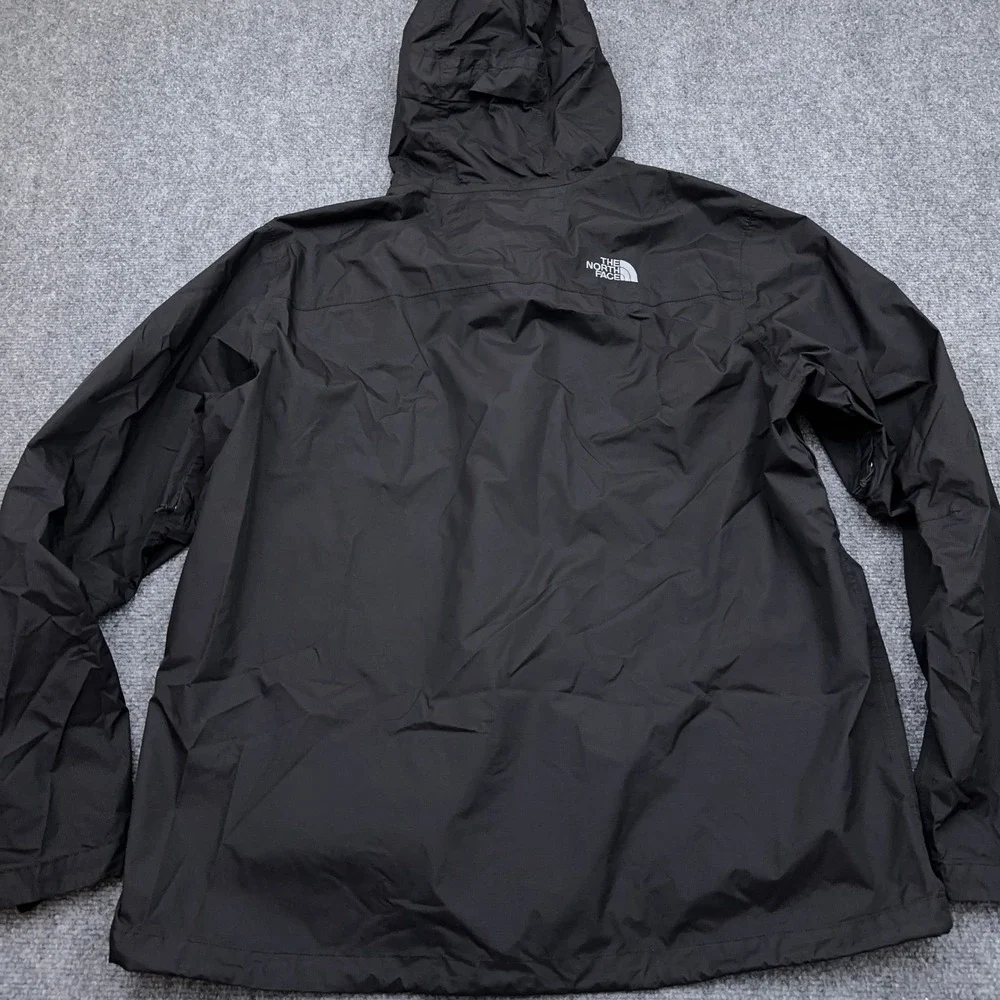 The North Face Venture 2 Dryvent Jacket Men's XL Black Waterproof Rain Shell EUC
